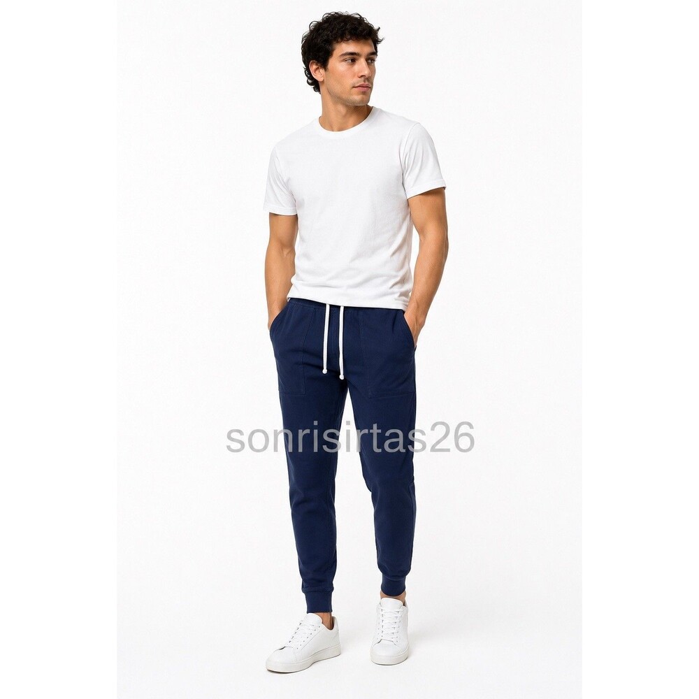 James Perse Utility Jogger Sweatpants Navy Sz 1 Coastal Quiet Luxury Athleisure